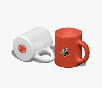 蜀韵鲜马克杯设计,白色与红色两款
